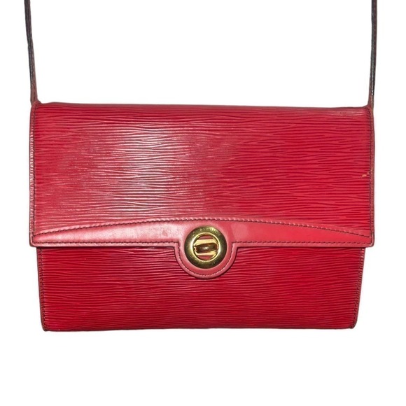 LOUIS VUITTON Red Epi Arsch Shoulder Bag 2Way clutch Red - Picture 2 of 16